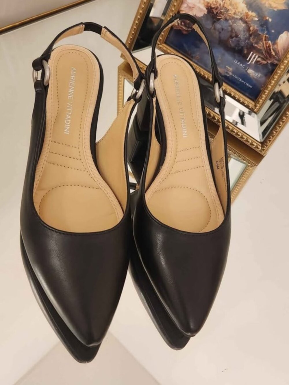 Black Adrienne Vittadini Block Heels- Brand New- Size 6.5